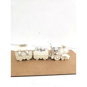 Lenox Occasions Easter Train Set of 3 Figurines Rabbits Bunnies  Porcelain Ivory